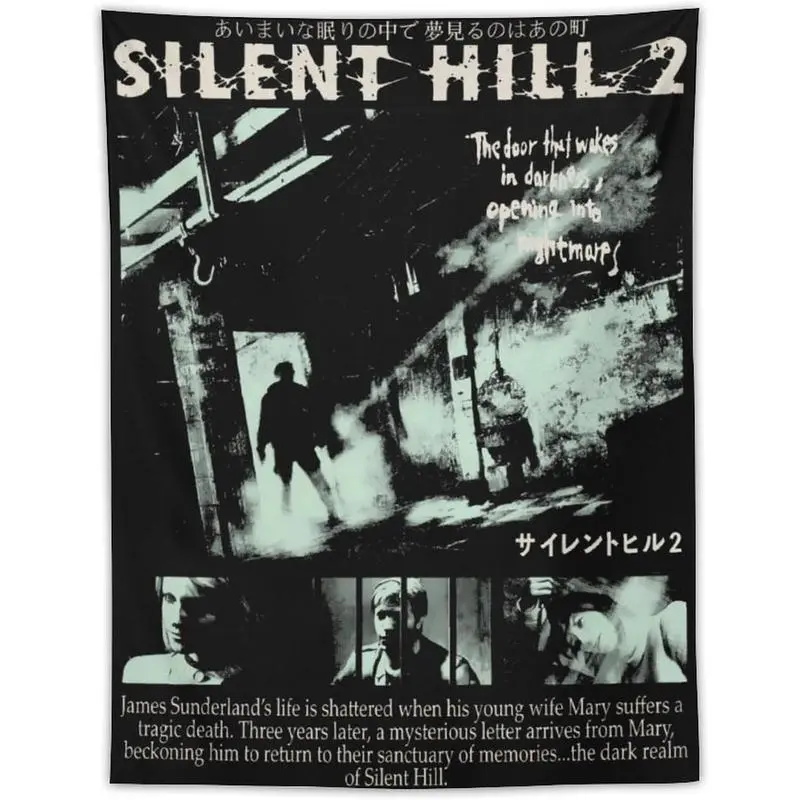 Silent Game Lover Hill Tapestry 30"x40" Game Fan Printed Poster Fashion Fan Art Decor Wall Hanging