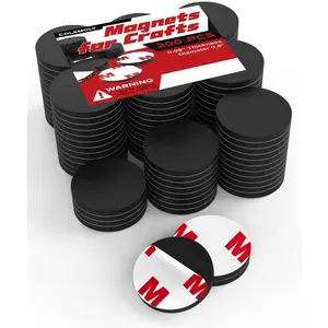 Magnets for Craft 200 Pcs Magnetic Stickers Round Magnets with Adhesive Backing Flexible Small Sticky Peel and Stick Magnetic Dots