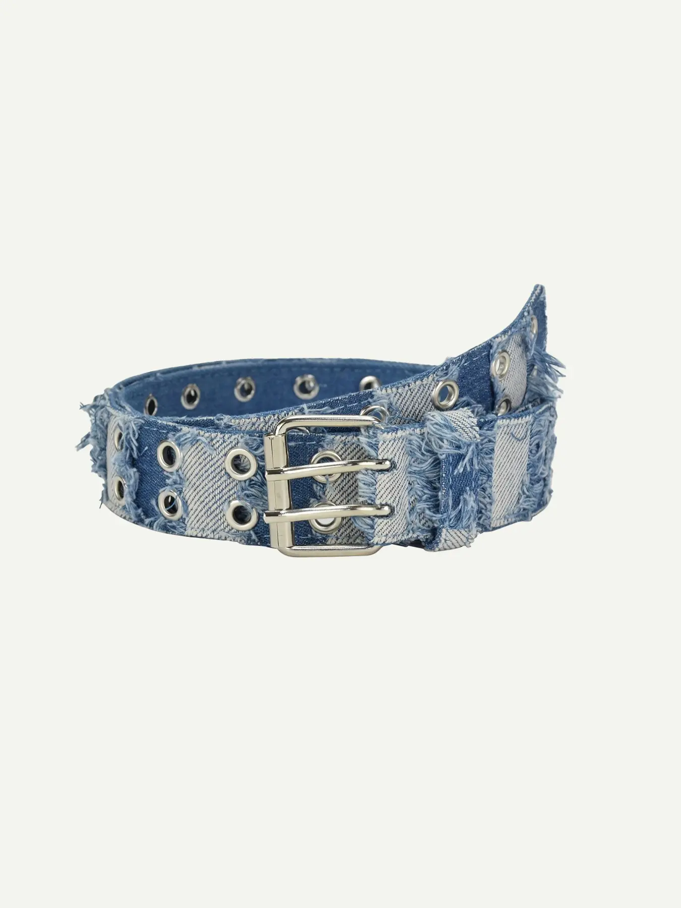 Women's Casual Denim Belt, Trendy Belt, Design Belt, Street Style Waistband, Spring Summer Fashion Accessory, Versatile Waistband for Jeans & Pants, Perfect for Daily Wear