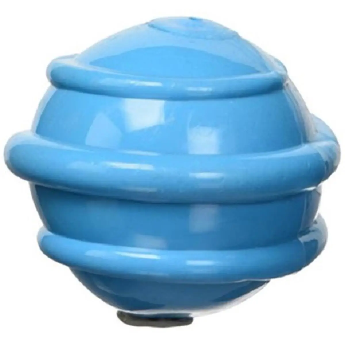 PetEdge WB15557 3 in. Squeaky Spiral Shape TPR Plastic Dog Toy - Bite-Resistant Thermoplastic Rubber Cartoon Ball, Blue, Reduces Boredom, Relieves Pressure, Ball Toy