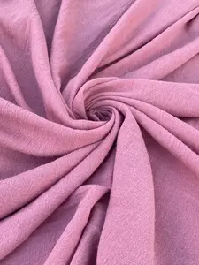 Mauve Crinkle Cotton Gauze