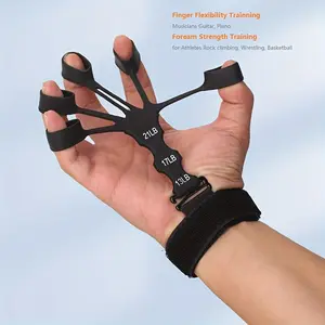Finger-Strengthening And Stretch Bands with Wrist Support - Perfect for Hand Muscle Workouts And Grip Training - Hand Grip Exerciser - Hand Grip Strengthener Forearm Strengthener