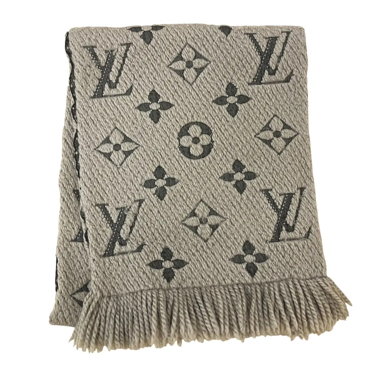 Pre-owned Louis Vuitton Wool Small Leather Goods Monogram Scarf