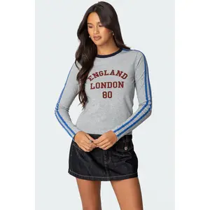 UK Contrast Stripe T Shirt