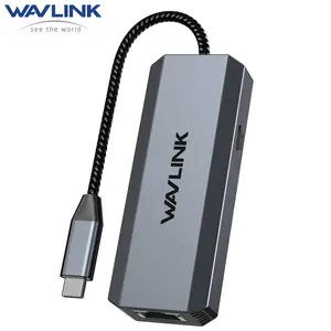 WAVLINK USB-C to Ethernet Adapter with 95W PD - 5Gbps High-Speed, Driver-Free Type-C to RJ45 Ethernet LAN Network Adapter Thunderbolt 5/4/3 Compatible for MacBook Pro/Air, iPad Pro, Dell XPS