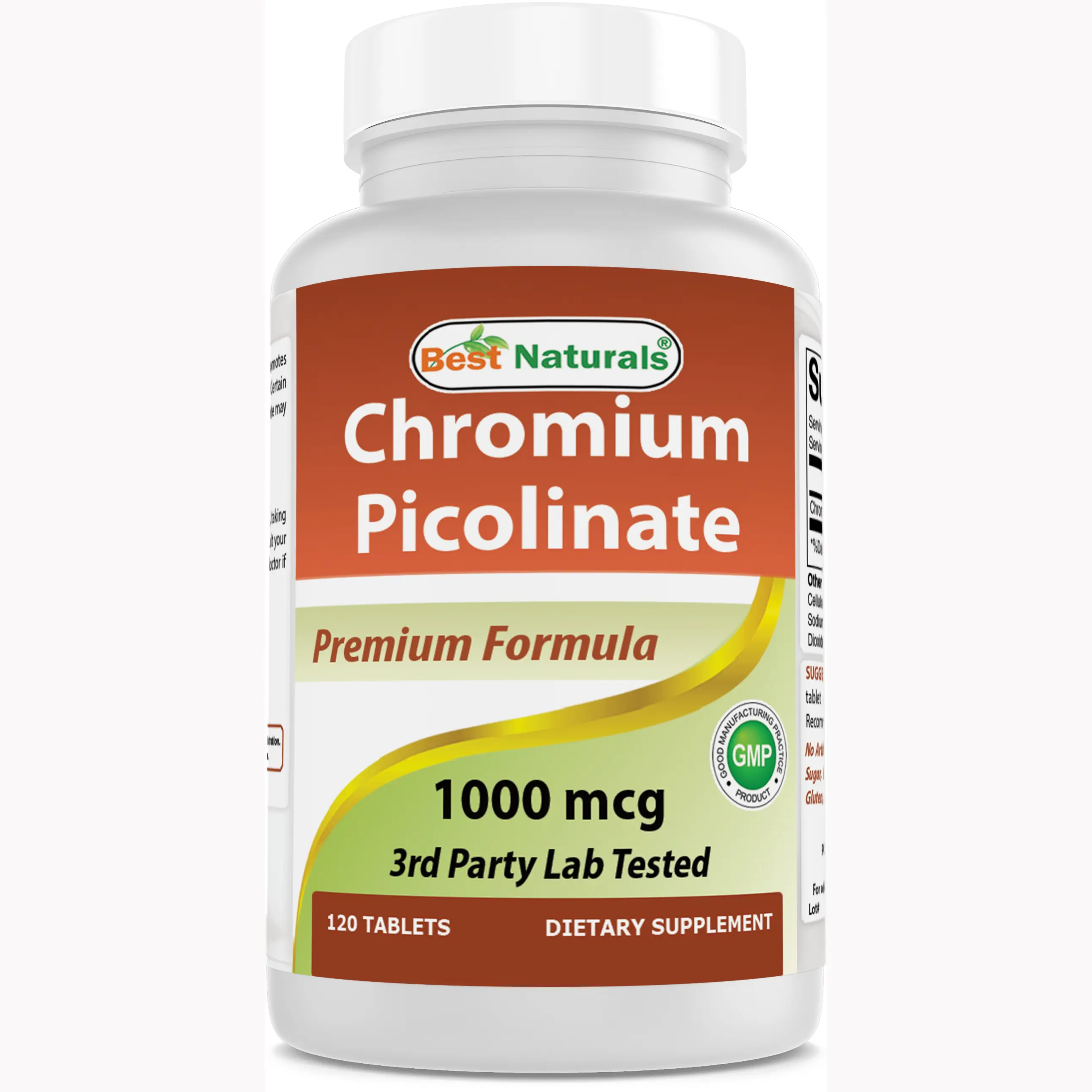 Best Naturals Chromium Picolinate 1000 mcg 120 Tablets
