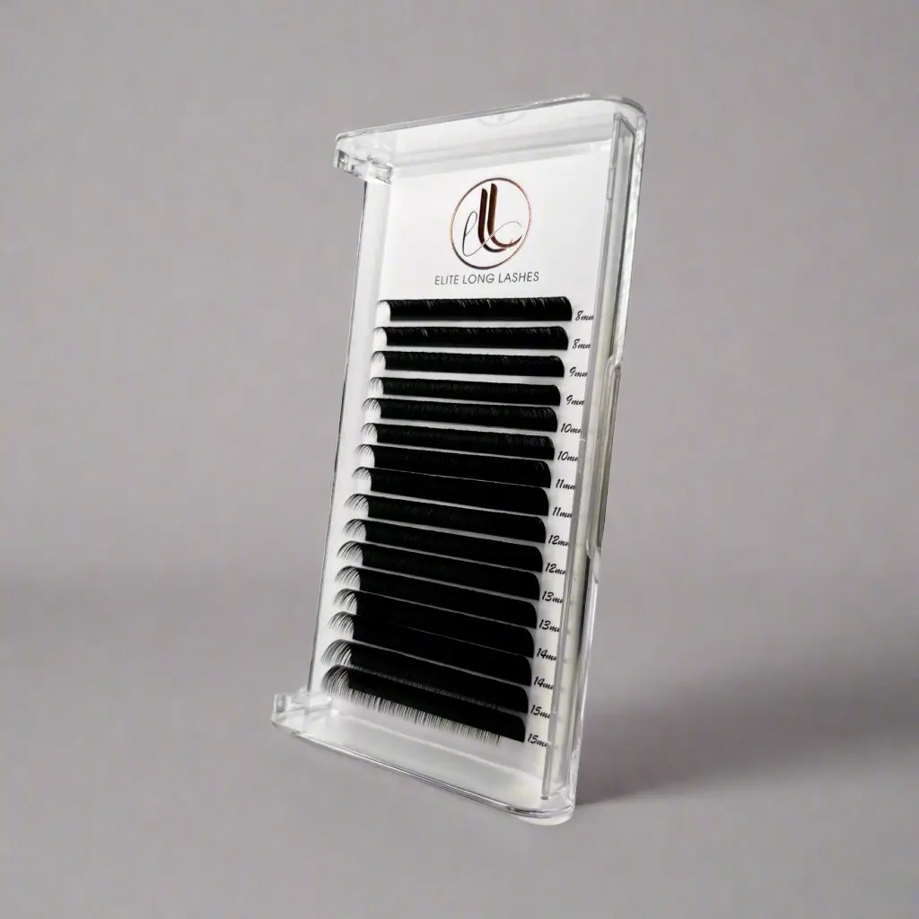 Matte Black Cashmere Eyelash Extensions – CC Curl Tray