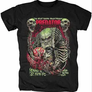 The Predator Alien vs Predator Graphic T-Shirt Sci-Fi Movie Unisex Cotton Short Sleeve Summer Casual Tee