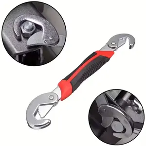 High Torque Double-head Adjustable Wrench, High Carbon Steel For Strong Load-bearing, Non-slip Ergonomic Handle, Easy To Adjust Size, Perfect For Home Indoor Daily Fixes And Outdoor Equipment Repair