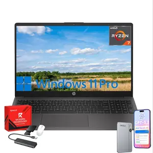 HP 255 G10 Laptop for Business or Fun,AMD Ryzen 7 7730U, 16GB/32GB RAM, 512MB/1TB/2TB SSD, 15.6" Full HD, Fast Wi-Fi 6, HDMI, Type-C, Windows 11 Pro+ Copilot AI  Numeric Keypad, Webcam