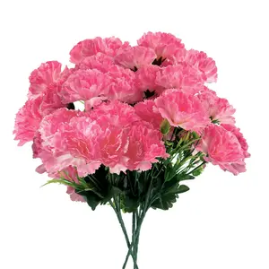 Artificial Carnation Flower, 24pcs/bunch Faux Carnation Flower, Decorative Flower for Home Party Wedding Anniversary Festival, Fruit, Bouquet, Artificial Plants, Home Decoration Bouquet, Fake Plant Decoration