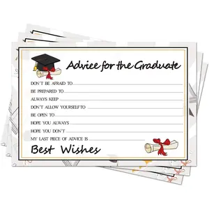 50PCs 2026 Graduation Wish & Advice Cards Grad Celebration Party Decorations Supplies for High School/College/Senior School