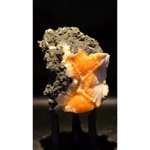 Orange Thomsonite Cluster – India – 0.17 lbs