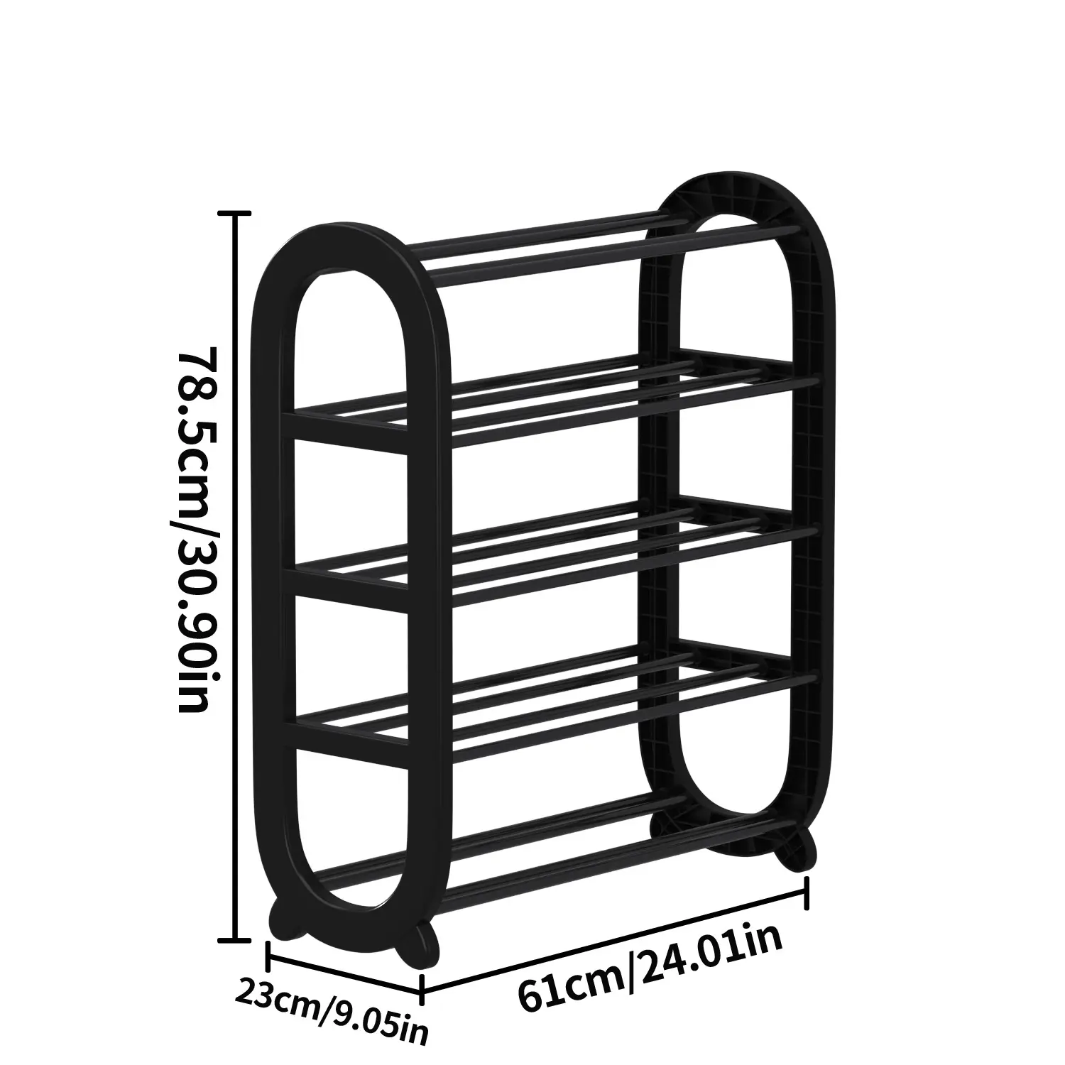 Black-5-layer 24.02in long 