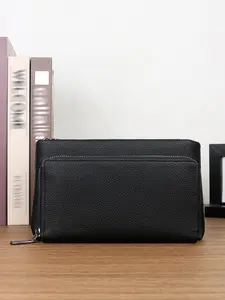 Large Capacity Handbag with Alligator Pattern, Business Casual Style, Fits Phone Keys Cards, 8 Card Slots Cash Compartment, Unisex Commuter Bag, Wallet Clutch