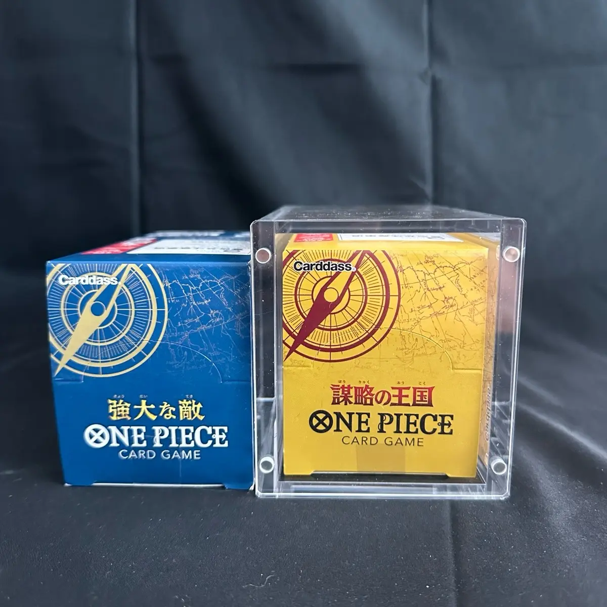 Large Acrylic Japanese One Piece Booster Box Case [Fits OP01. OP02
