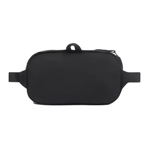 Stone Island Adjustable Strap Crossbody Waist Bag With Embroidered Badge For Men And Women