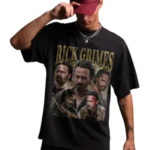 Personalize Retro Rick Grimes T-Shirt, Limited Rick Grimes Vintage T-Shirt, Rick Grimes Gift For Women and Man Unisex T-Shirt