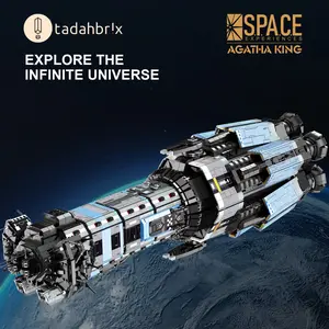toysbuild BAKA33907 Unisex Space Theme Collectible Building Block Set, ABS Plastic Brand-Compatible Construction Bricks