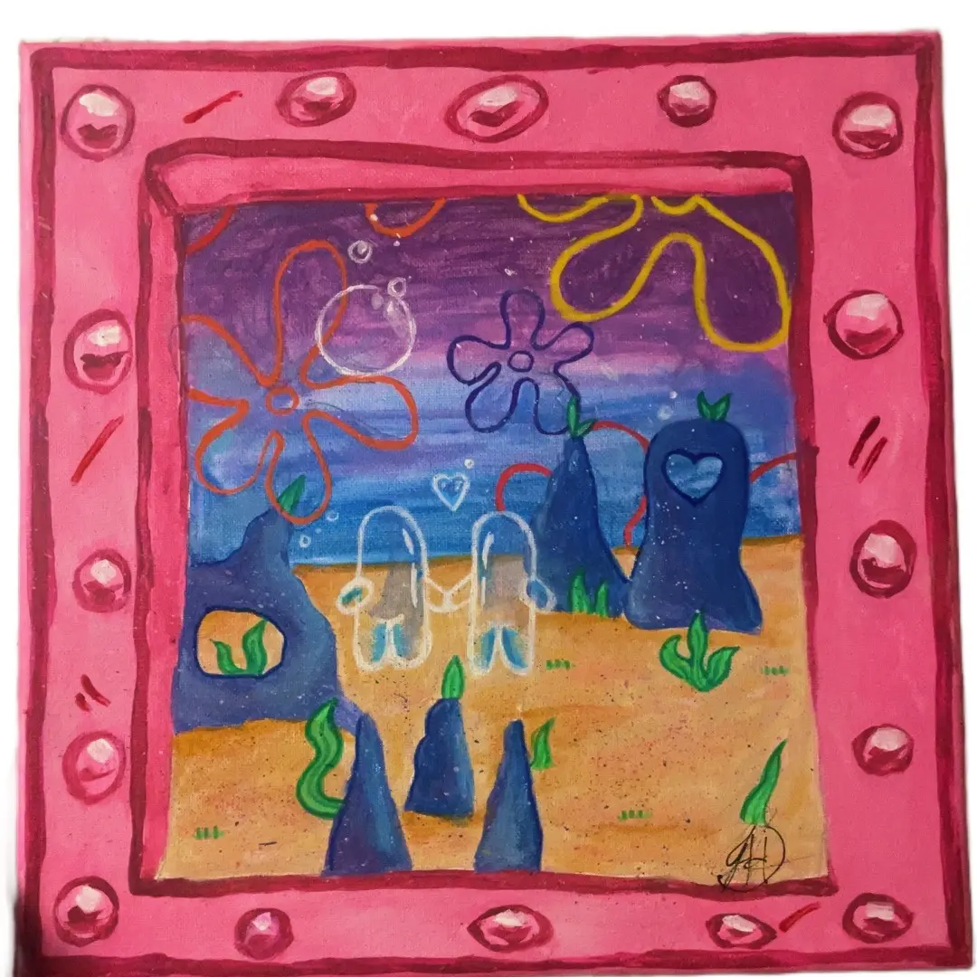 SpongeBob Nostalgia Canvas - Classic Cartoon Wall Art