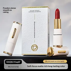 Silky Matte Lipstick, Long-Lasting Waterproof, Non-Staining, Smudge-Proof, Rich Color, Perfect for All Occasions, High-Quality Formula
