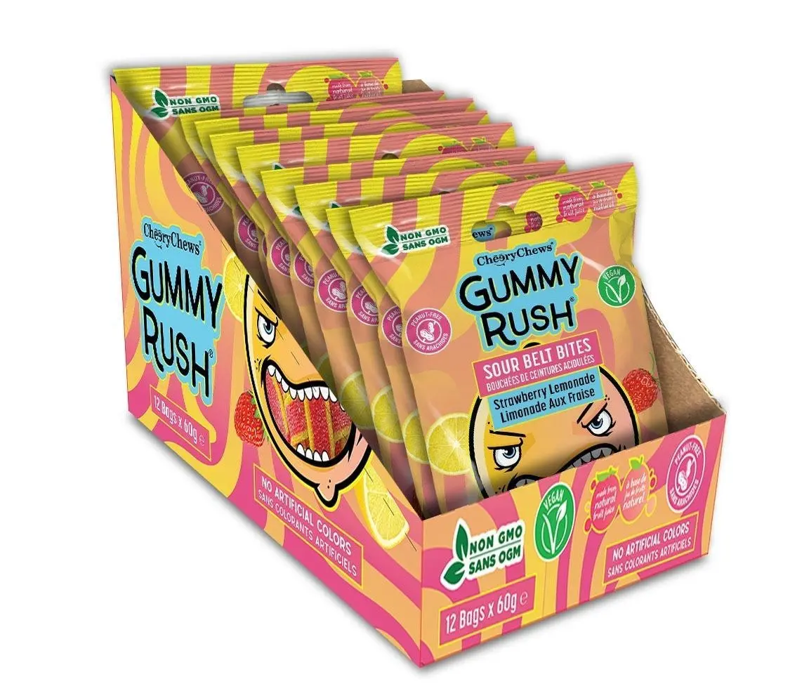 12 pack Gummy Rush Strawberry Lemonade