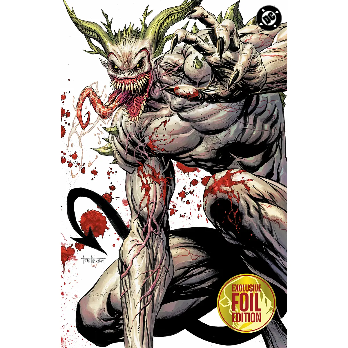 [FOIL] ABSOLUTE BATMAN #22 TYLER KIRKHAM EXCLUSIVE JOKER BATTLE DAMAGED (07/08/2026)