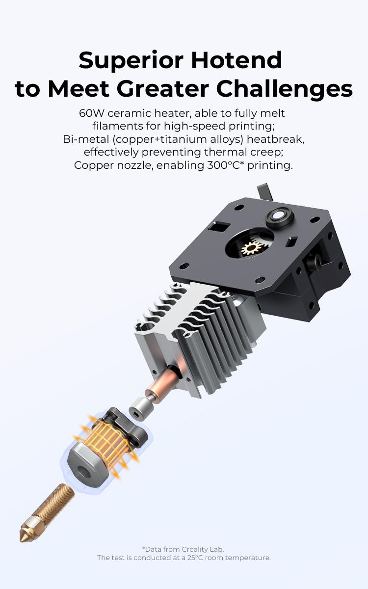 Creality Ender-3 V3 KE 3D Printer - Fused Deposition Modeling Technology, 500mm/s Max Printing Speed and X-axis Linear Rail Creality Ender-3 V3 KE 3D Printer - Fused Deposition Modeling Technology, 500mm/s Max Printing Speed and X-axis Linear Rail