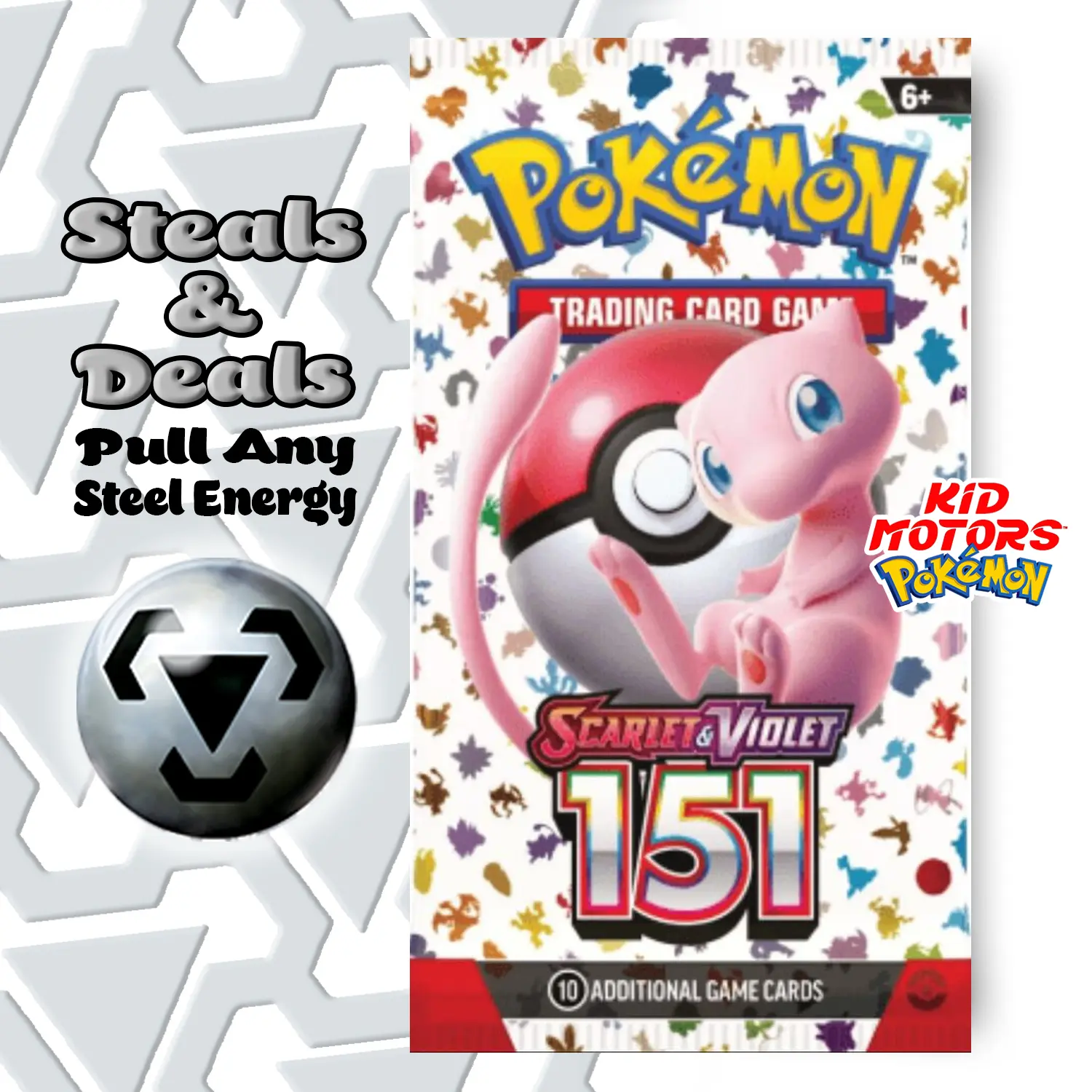 Kid Motors STEEL ENERGY Booster Packs (PICK YOUR SET) Kid Motors STEEL ENERGY Booster Packs (PICK YOUR SET)