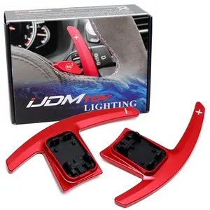 iJDMTOY Sports Red Racing Style Large Aluminum Paddle Shifter Replacements For BMW Gxx 3 4 5 6 7 8 Series X3 X4 X5 X6 X7