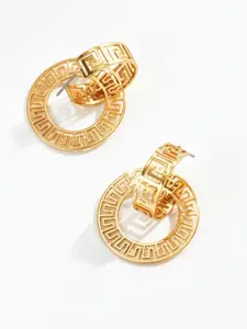 These stylish and unique openwork geometric earrings are fashionable, versatile, elegant, and suitable for everyday wear, Flat Pierced Jewelry, Fashion Jewelry Accessories, Chic Gorgeous Jewelry