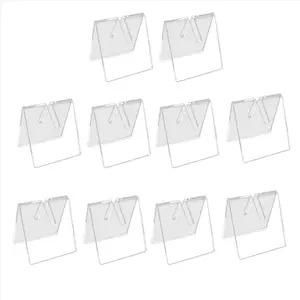 10PCS Clear Acrylic Knife Blade Display Stand Holders Folding Knife Display Stand Holder Pocket Knives Showcase Rack