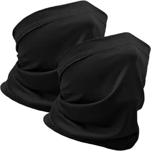 2 Packs  Gaiter  Mask Scarf Gator Sun Cooling Balaclava Bandana Cover UV Protection Headwear for Men Women