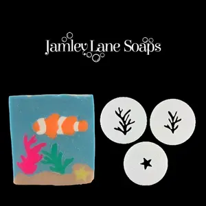 Starfish and Coral Soap Extruder Disc Soap Tool