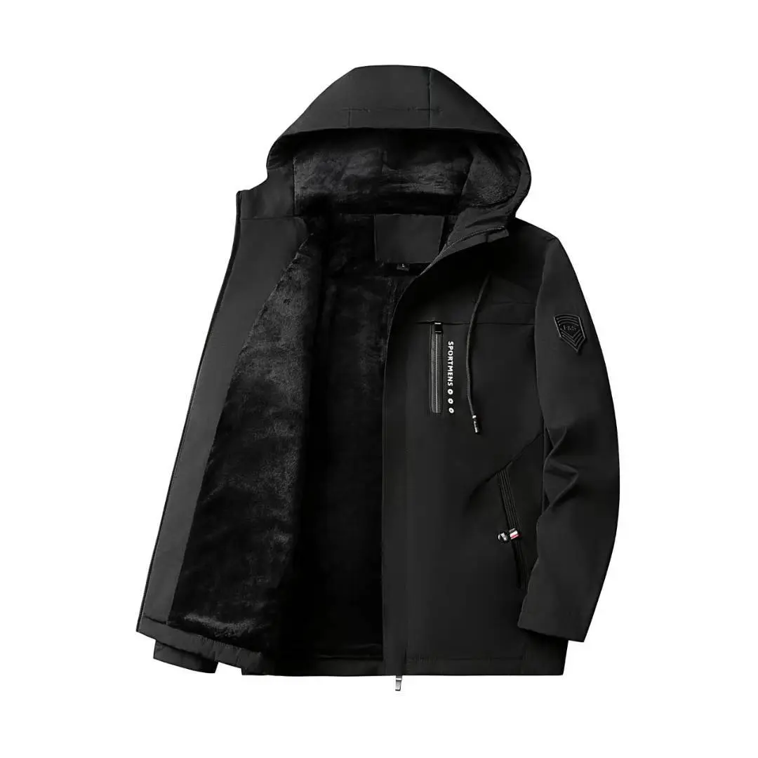 black fleece lined