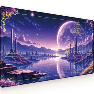 Board Game Card Mat, 3mm Mouse Pad, gaming mouse pads, Dream Moon Design, Magic: the Gathering Trading Card Game Mat, Non-Slip Base, Perfect for Card Games