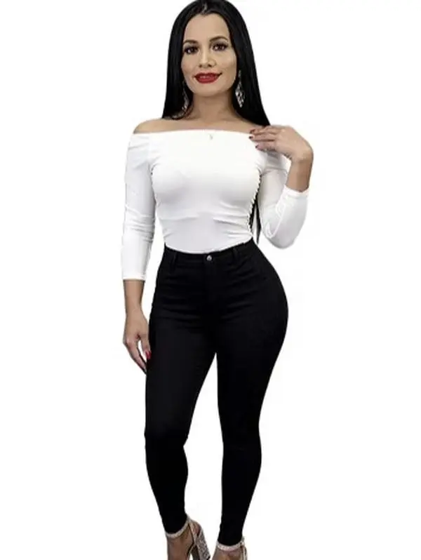 Faja Legging Colombiano Skinny High-Waisted Stretchy Women's Pants