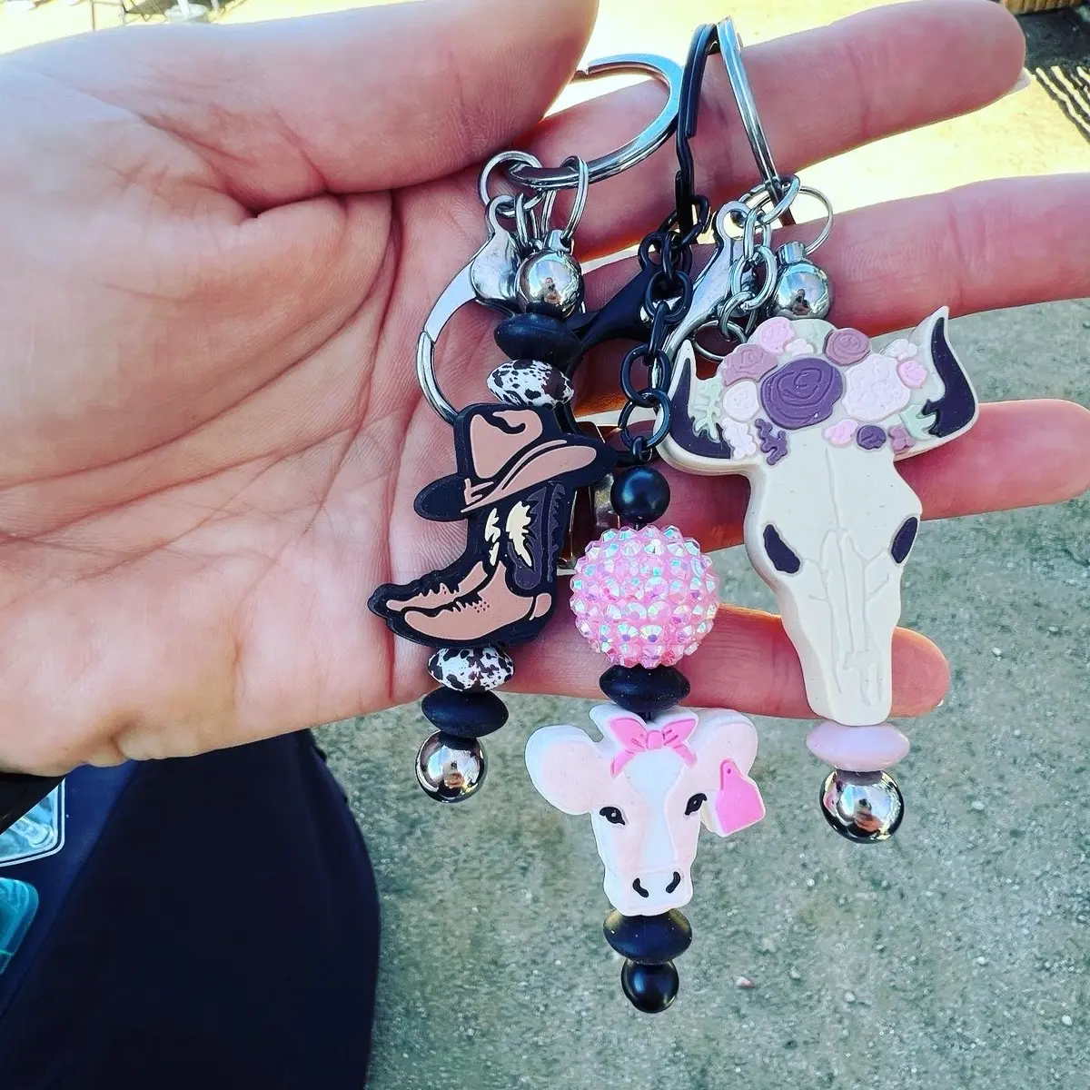 Custom Beaded Keychains