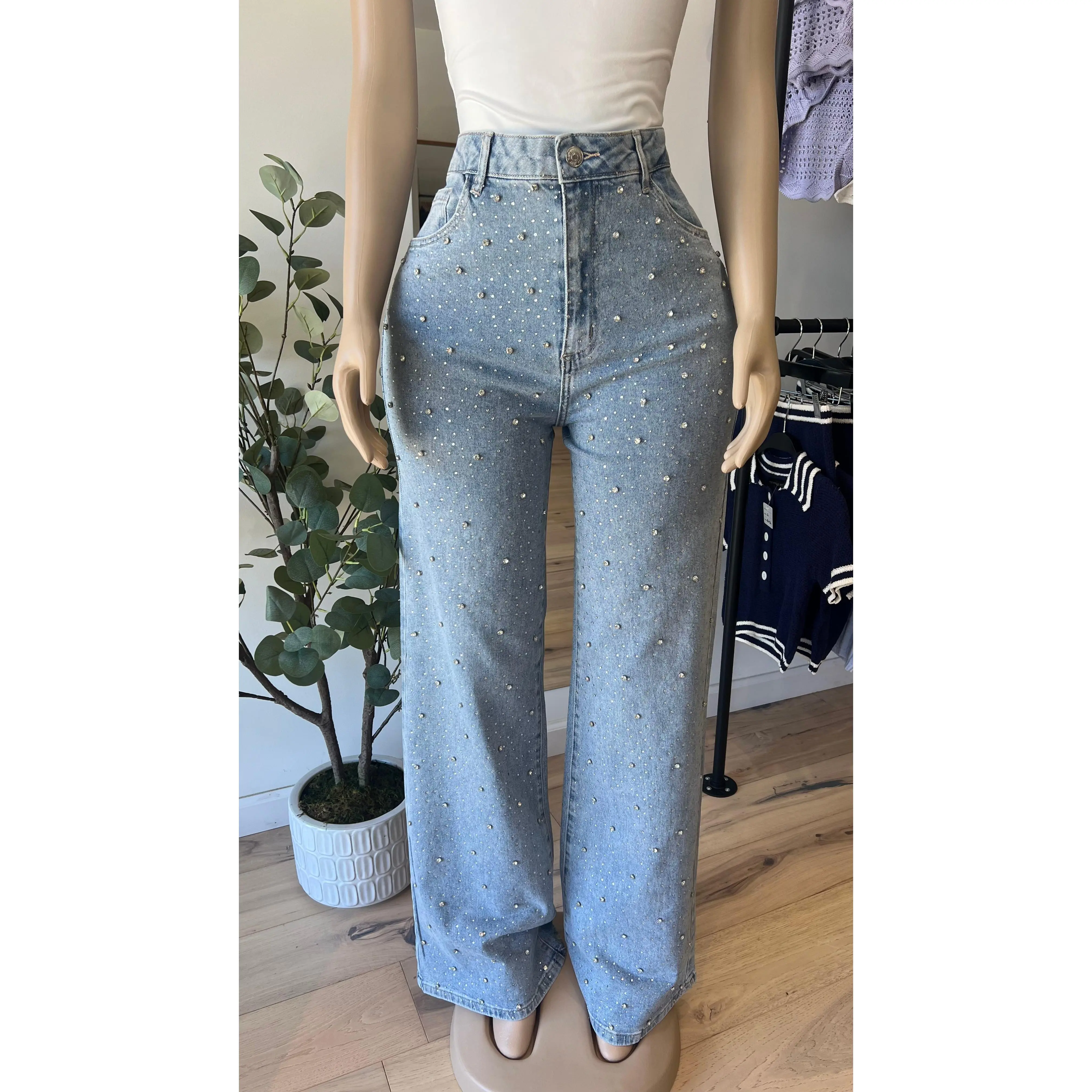 Rhinestone Pants - TikTok Shop