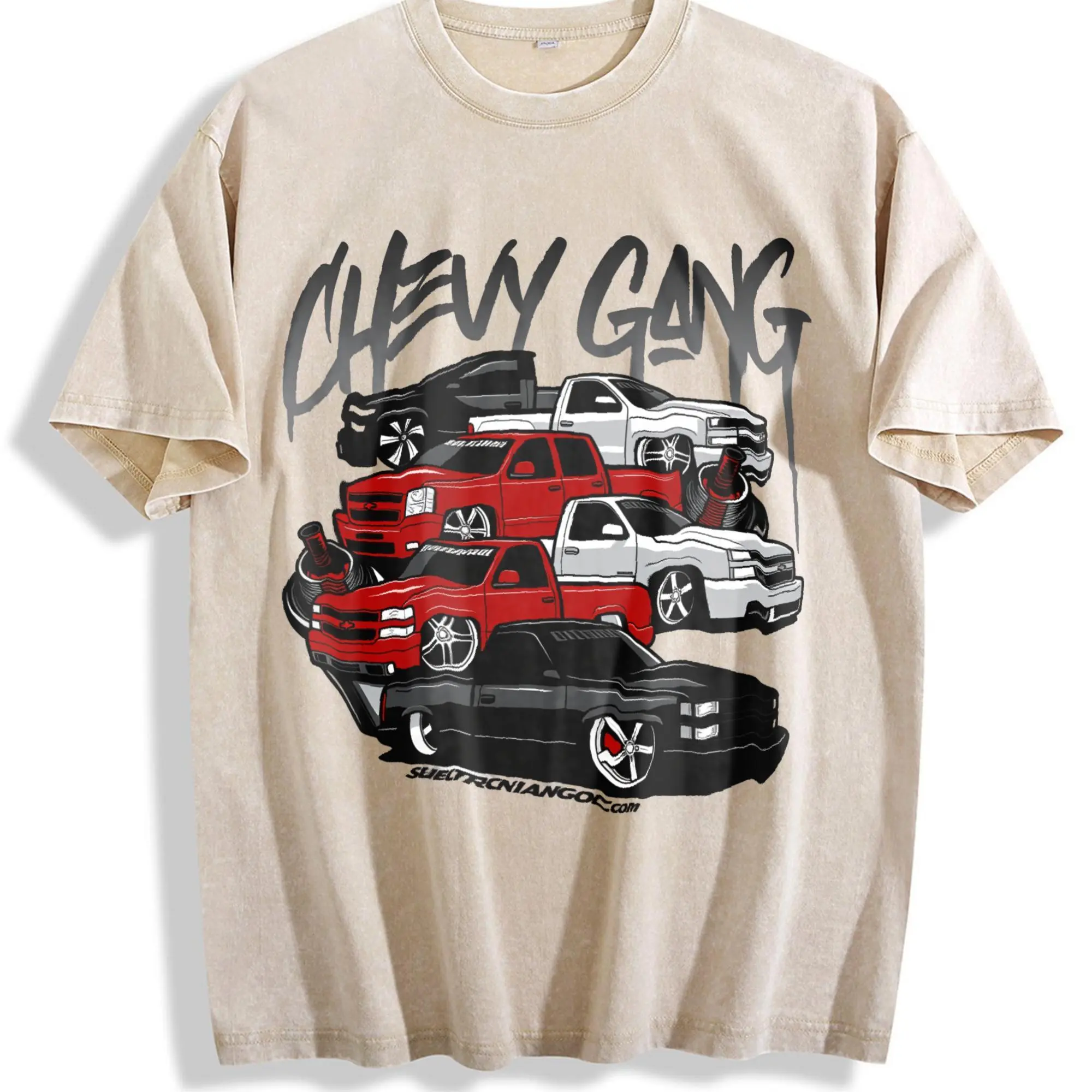 Chevy Gang Graphic T Shirt Chevy Silverado Men's Cotton Tee Old School Chevy Tee Truck Shirt Classic Chevy Truck Casual Menswear 4X6GFV Gift for Him