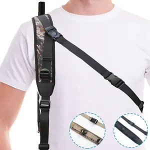 1 Piece Crossbody Hands-Free Gun Strap, Suitable for Rifles, Shotguns, Crossbows, Comfortable Neoprene Padded Hunting Strap, Universal Convenient Quick Adjustable Shoulder Strap, 3-Point Adjustable Anti-Slip Design