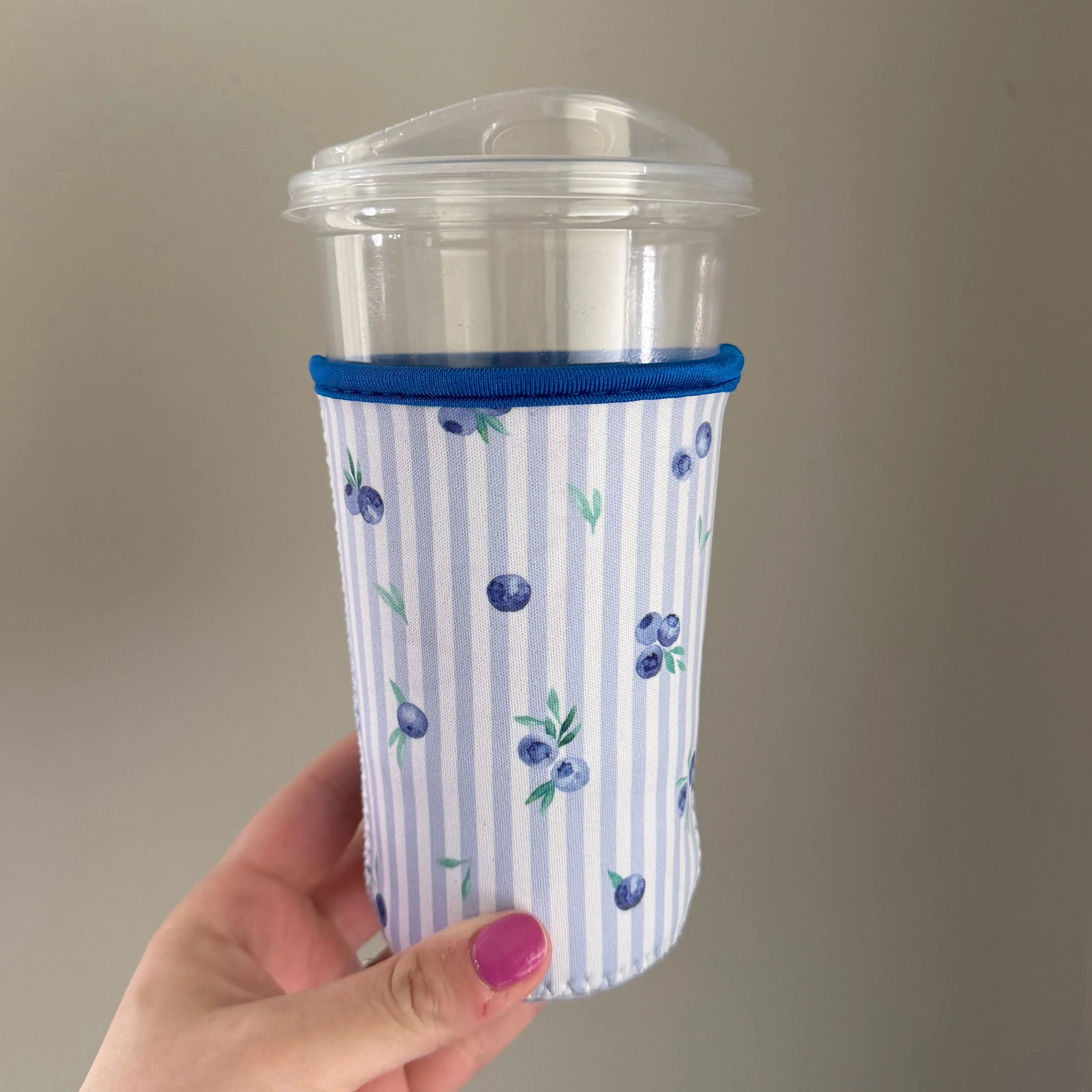 Blueberry Stripes Drink Sleeve