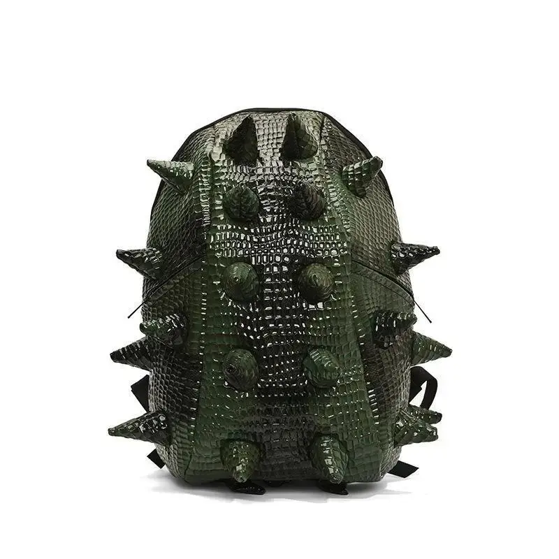 Fashion Cool 3D Hedgehog Shaped Backpack, Funny Unique Creative Spine Design, Street Trend Sea Cucumber Style Outdoor Riding Knapsack