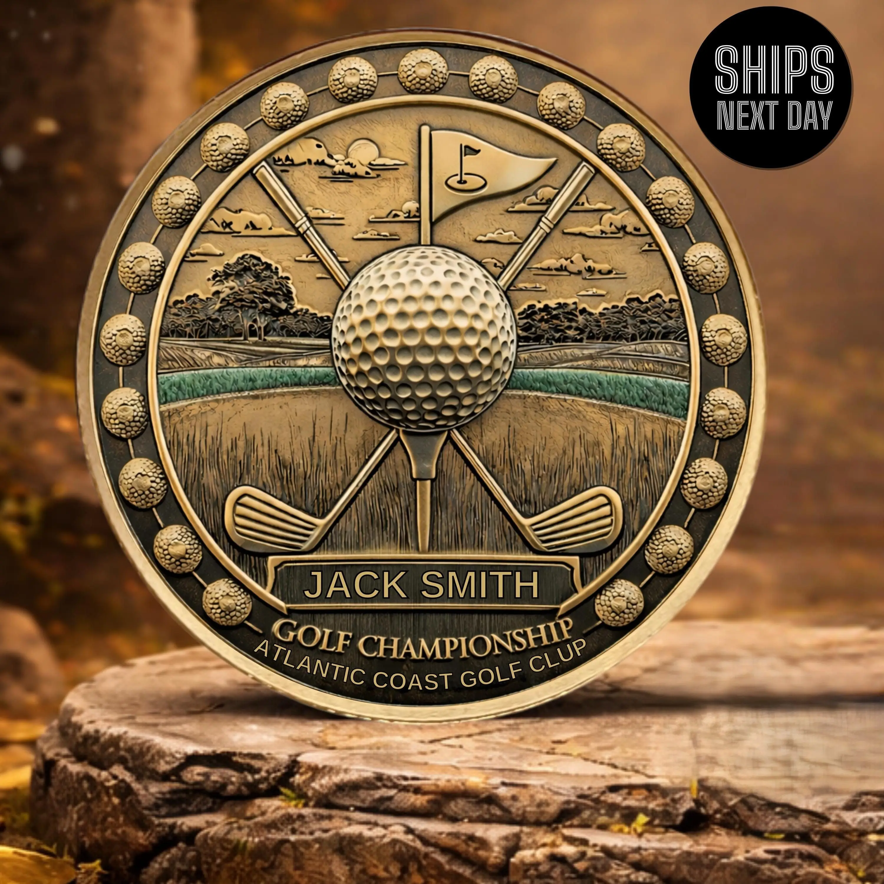 Personalized Golf Coin, Golf Club Challenge Coin,Humorous Golf Gift,Personalized with Name coin