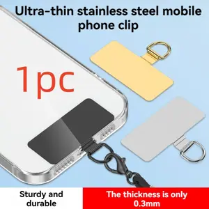 1/4 pcs Universal Metal Phone Lanyard Gasket Patch Durable Ultra Thin Mobile Phone Sling Rope Card Clip Strap Hang Cord Tab Phone Accessories