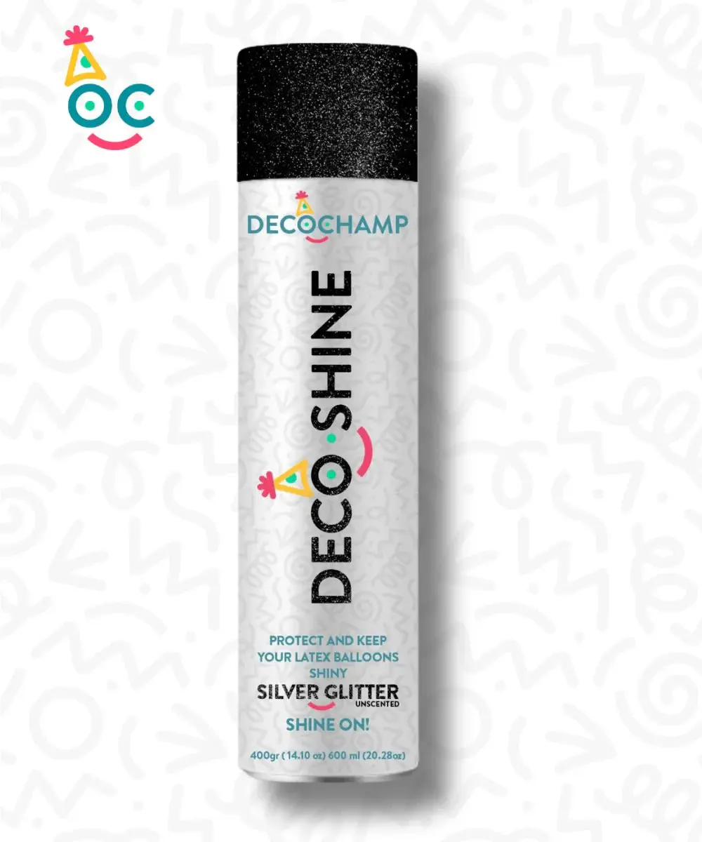 Decoshine Balloon Shine with Silver Glitter 600 ml