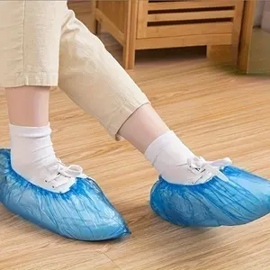 200pcs Multi-Use Disposable Shoe Covers, Durable Plastic, Transparent, Anti-Slip, Convenient, Protects Floors and Furniture, Ideal for Home, Travel, Work