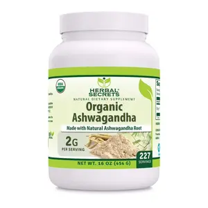 Ashwagandha Powder | USDA Certified Organic | 16 Oz ashwagandha for anxiety supplement