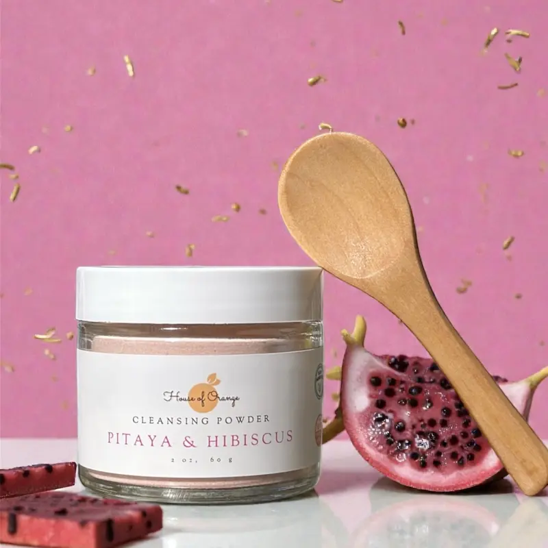 Vegan Fragrance-Free Organic Gentle Cleansing Facial Powder Exfoliator - For Dark Spots, Uneven Skin Tone, Textured Skin, Pore Care, Acne, Smooth Repair