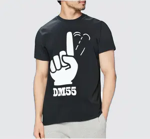 Coofandy Premium Cotton Men’s T-Shirts - Single Finger Up Graphic, Streetwear Style, Sizes M to 3XL